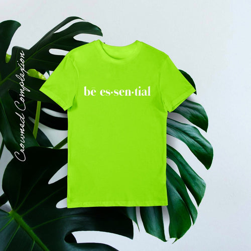 Be-Essential T-shirt (Spring Green) Unisex - Crowned Complexion
