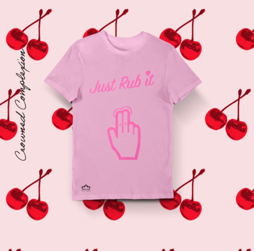 Just Rub it T-shirt Barbie Pink (Special Edition/Breast Cancer